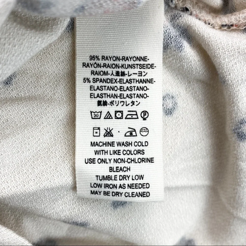 NEW Free People To The Tropics Bodycon Top Cream Tea Floral Print Size XS - Picture 13 of 13